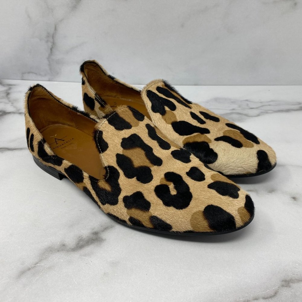 Aquatalia Emmaline Calf Hair Loafers Size 6